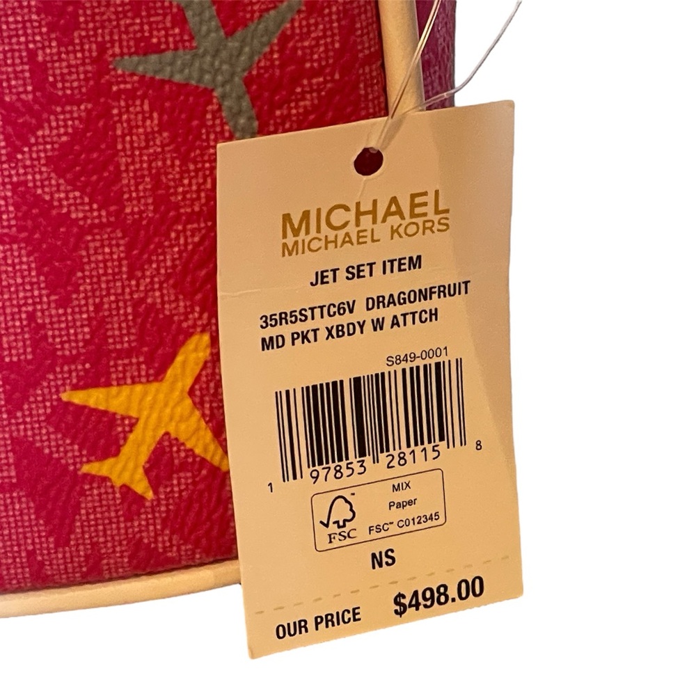 NWT Michael Kors Jet Set Medium Crossbody - Picture 5 of 7